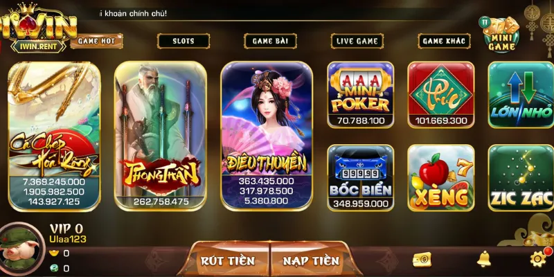 Đăng ký iWin để trải nghiệm kho game đặc sắc