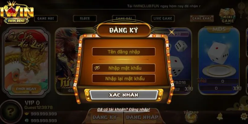 Hướng dẫn đăng ký tài khoản iWin chi tiết cho cược thủ