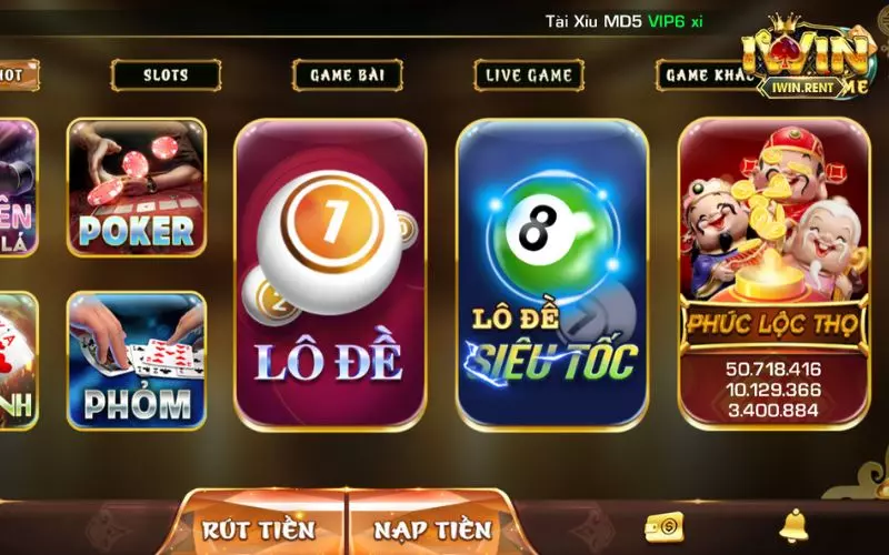 iWin cung cấp nhiều hình thức chơi lô đề từ truyền thống đến hiện đại