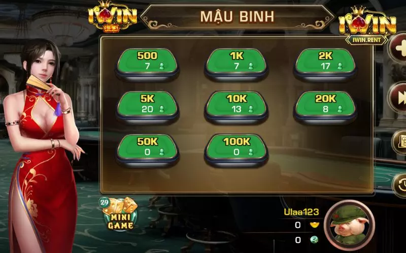 iWin là lựa chọn lý tưởng để bạn tham gia và tận hưởng cách chơi mậu binh thú vị và hấp dẫn